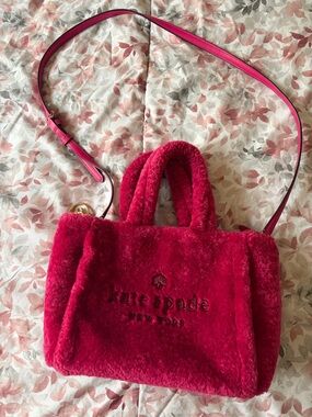 kate spade Plush Mini Tote in Raspberry Pink